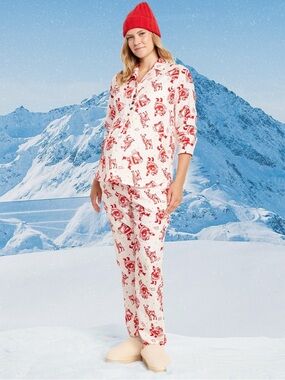 Maternity Christmas PJ Set
